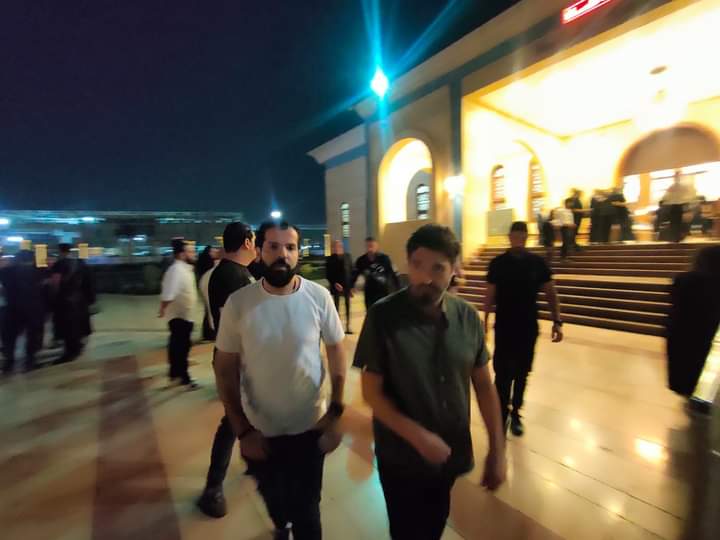 حميد الشاعرى يقدم واجب العزاء فى المخرج الراحل إيهاب أبو زيد بمسجد المشير طنطاوى