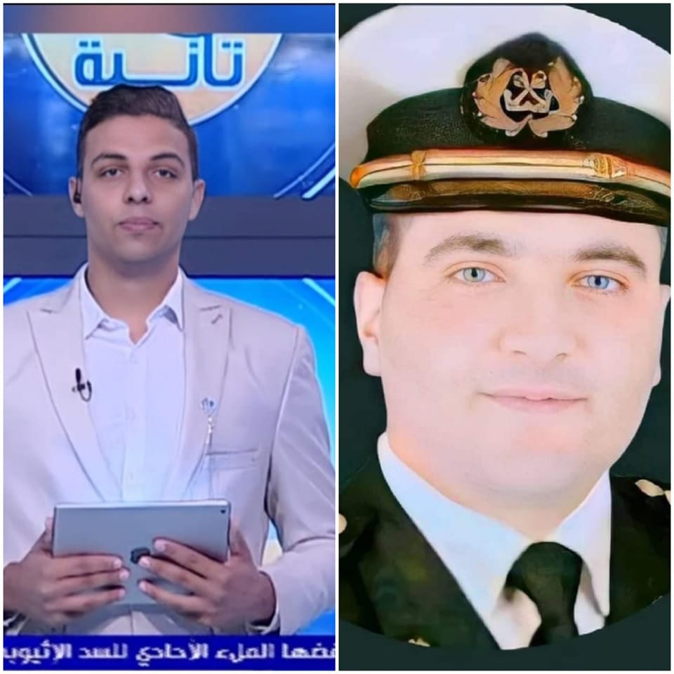 الإعلامي محمود الجلفي يهنىء ربان اعالي البحار محمد مدحت قداح بمناسبة الترقية