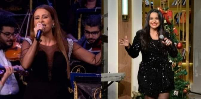 كارول سماحة وهدى فى ليلة رأس السنة مع عمرو الليثي
