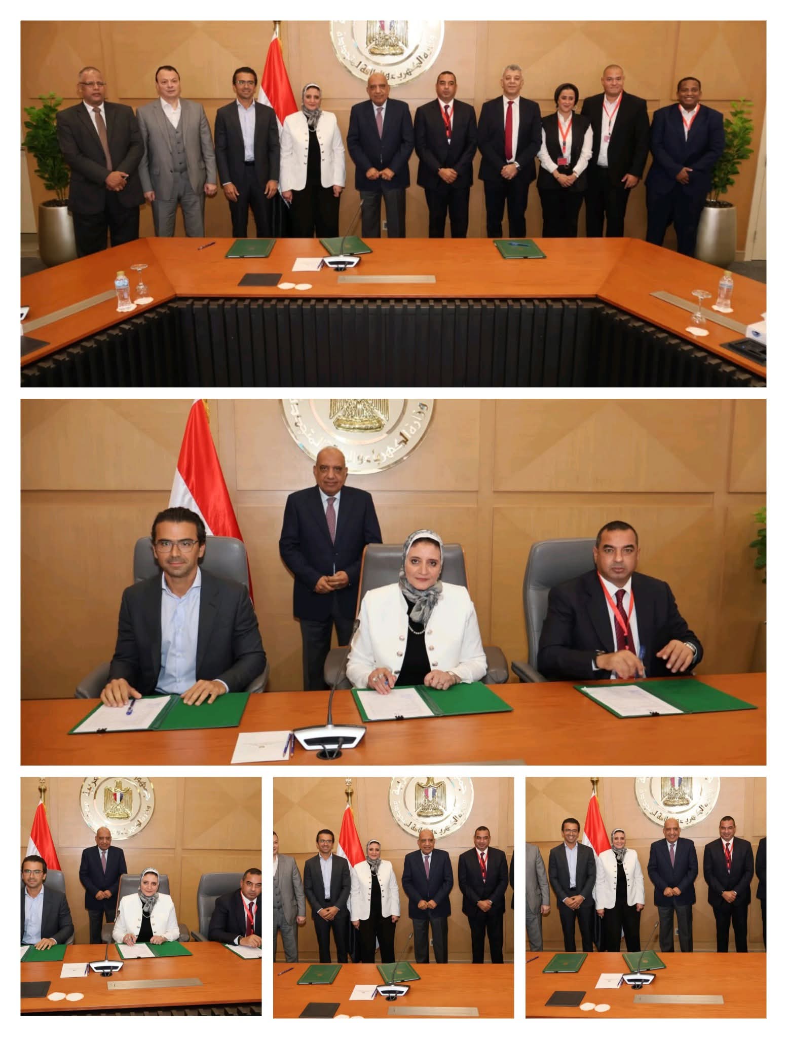 وزير الكهرباء والطاقة المتجددة يشهد مراسم توقيع الإتفاقيات المكملة لتنفيذ مشروعين إنتاج الكهرباء من الطاقة الشمسية