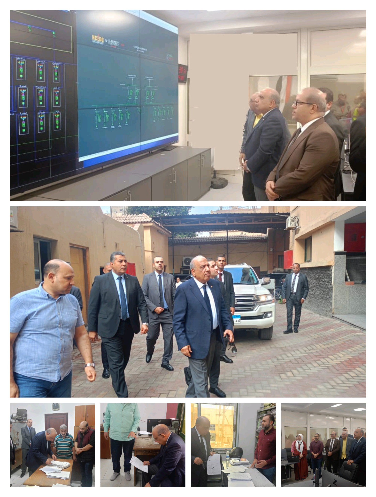 وزير الكهرباء والطاقة المتجددة يتفقد الإدارة العامة لشبكات الحلمية التابعة لشركة شمال القاهرة لتوزيع الكهرباء