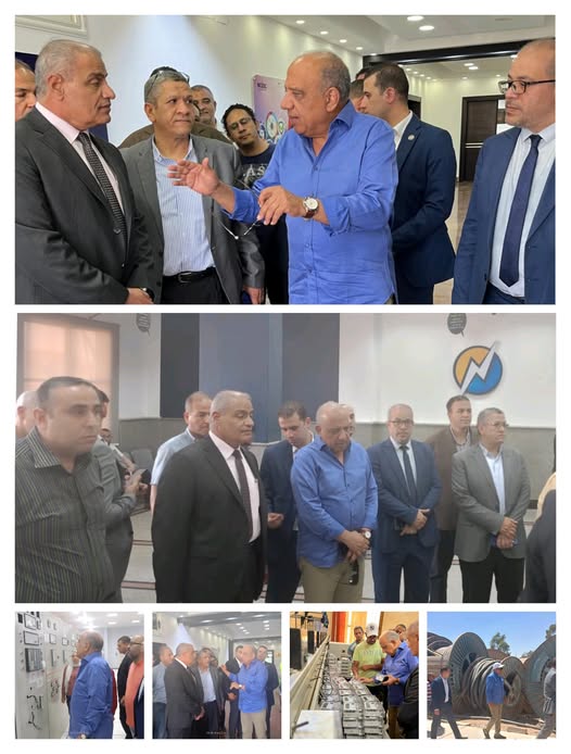 وزير الكهرباء والطاقة المتجددة يتفقد محطة محولات الهضبة