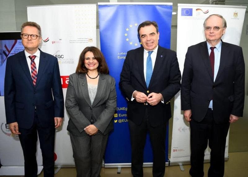 وزيرة الهجرة ونائب رئيسة مفوضية الاتحاد الأوروبي يجريان زيارة للمركز المصري الألماني للوظائف والهجرة وإعادة الإدماج