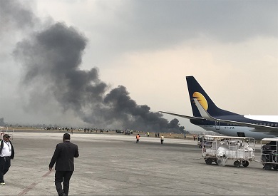 نيبال.. مطار تريبوفان الدولي يعلن تعليق كل خدماته بعد حادث تحطم الطائرة