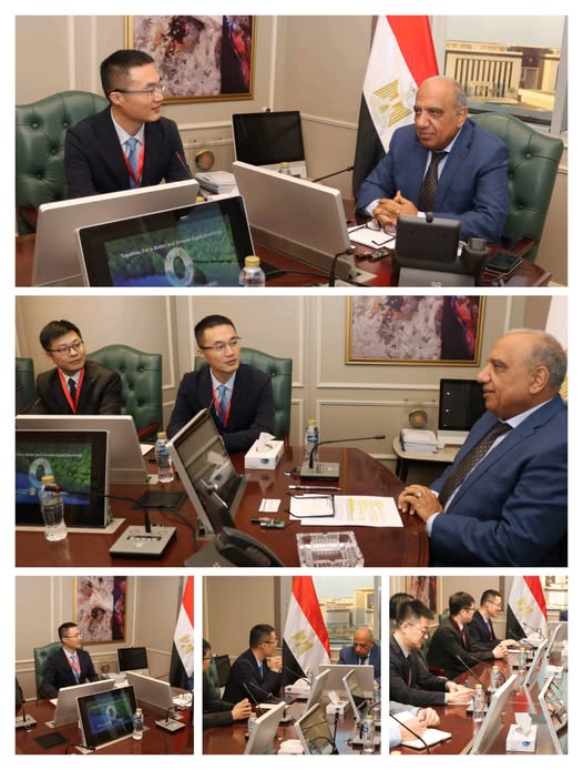 وزير الكهرباء والطاقة المتجددة يبحث مع شركة هواوى الصينية العمل المشترك