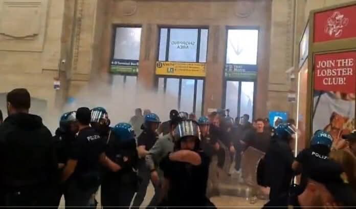 الشرطة الإيطالية تقمع متظاهرين مؤيدين لفلسطين في ميلان وبولونيا.. وميلوني تبرر القمع 