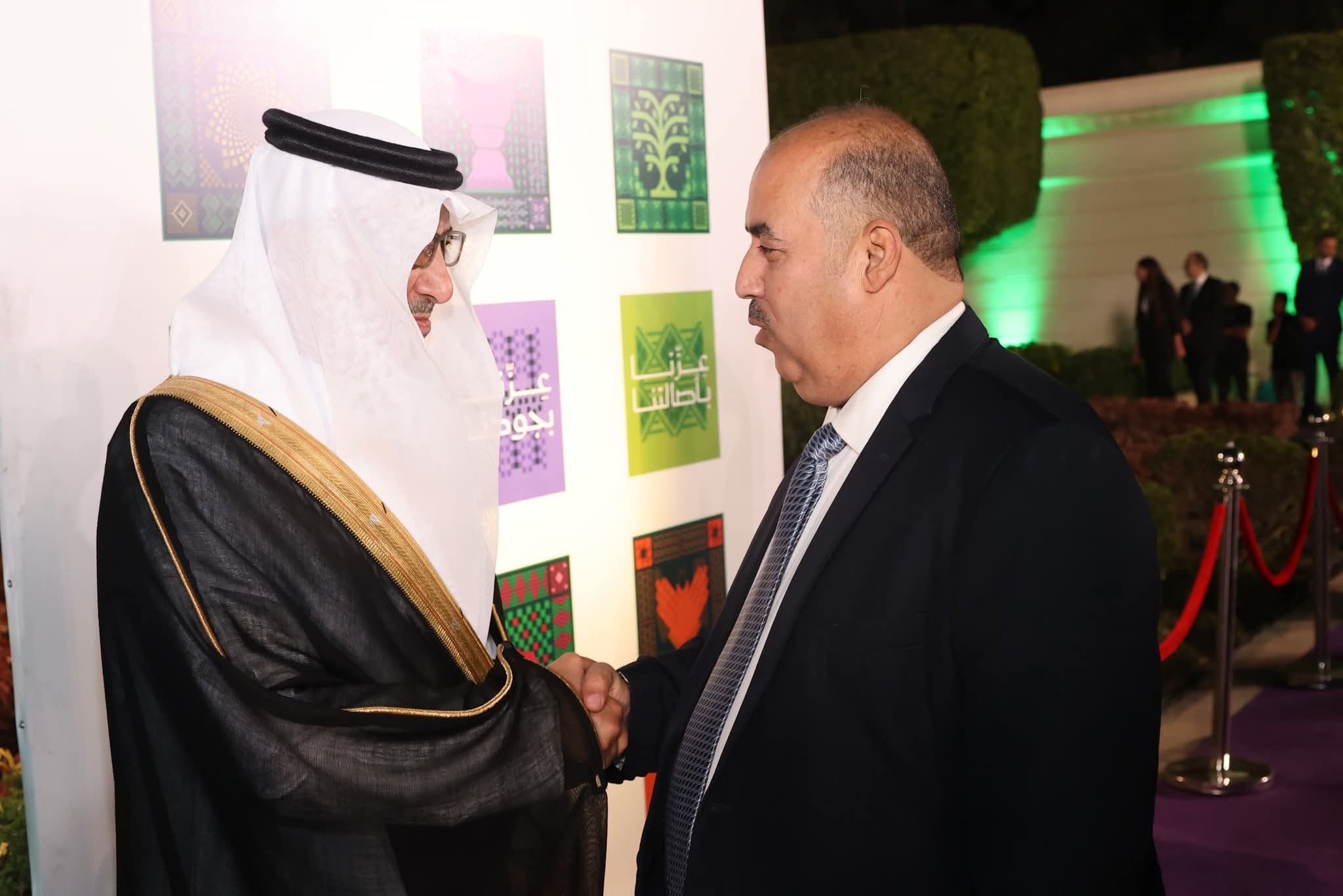 بدرى سيد حسين الجزار المرشح لمجلس النواب يشارك في حفل العيد الوطني السعودي بمقر السفارة السعودية