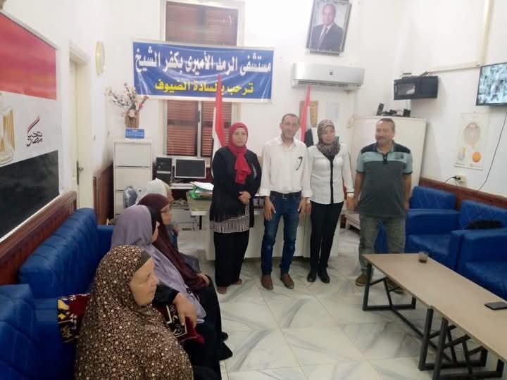 مبادره شكرا برئاسه د/ طارق النجار المفوض العام لحمله الرئيس للاعلام السياسى تجرى ٤٠٠ عمليه للمرضى بمحافظه كفر الشيخ