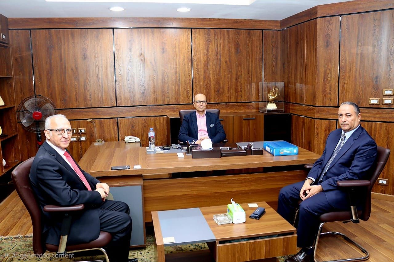 المنشاوي يبحث سبل التعاون المشترك مع السيد أيمانويل سارير مدير شركة Carbo-solution المتخصصة في صناعة السكر