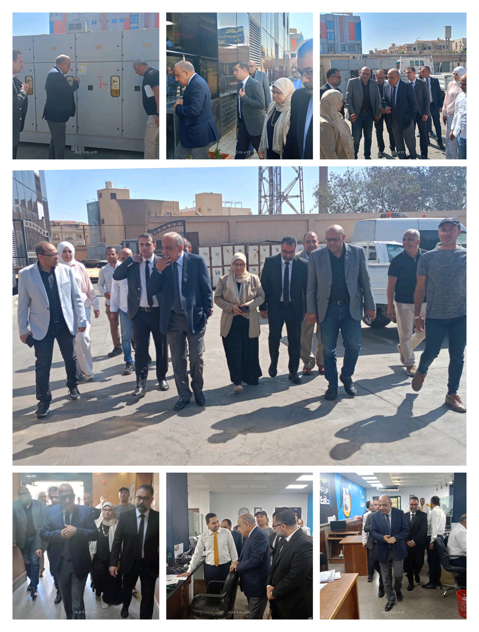 وزير الكهرباء والطاقة المتجددة يتفقد شركة شمال القاهرة لتوزيع الكهرباء 